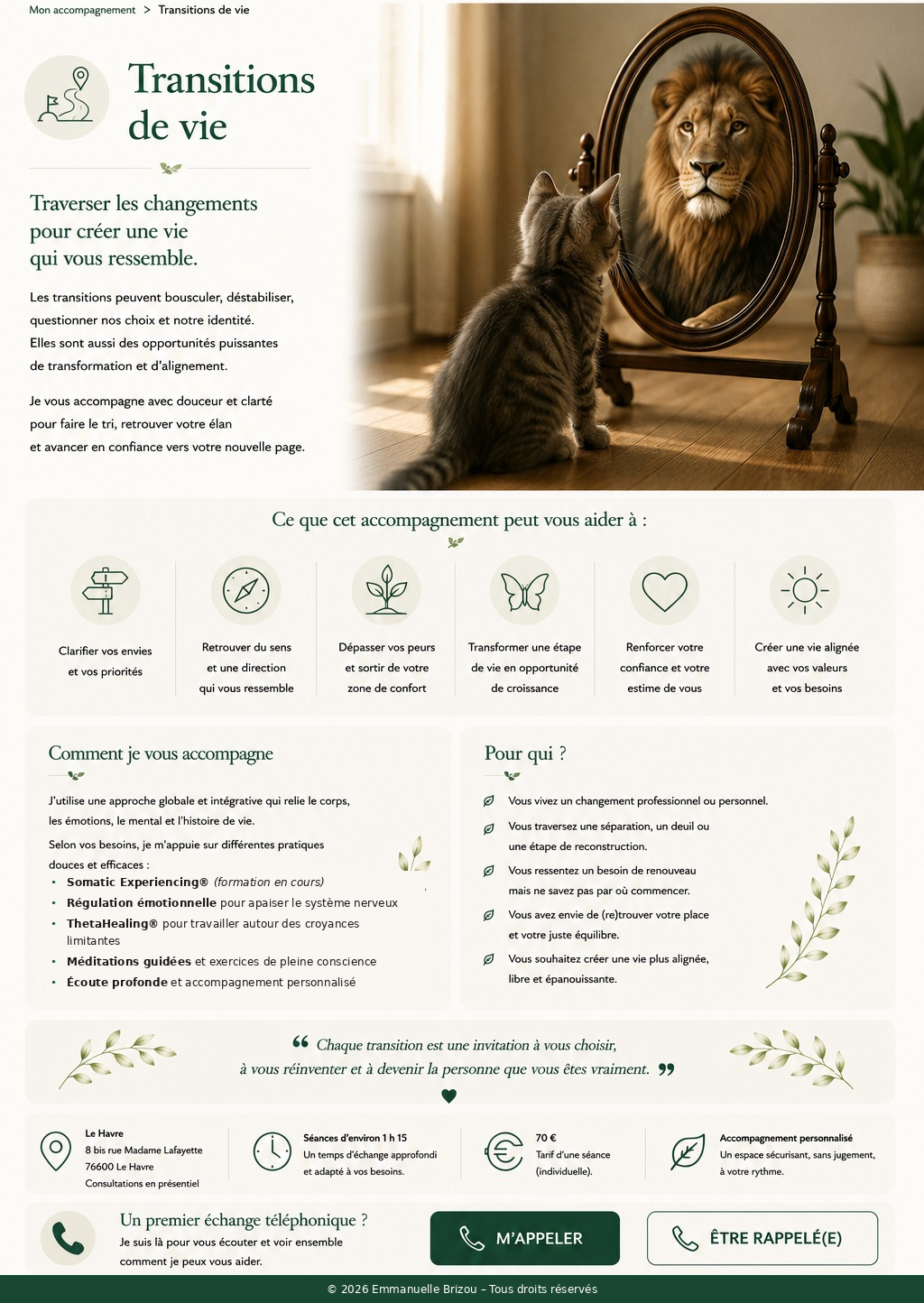 Planche validée — Transitions de vie