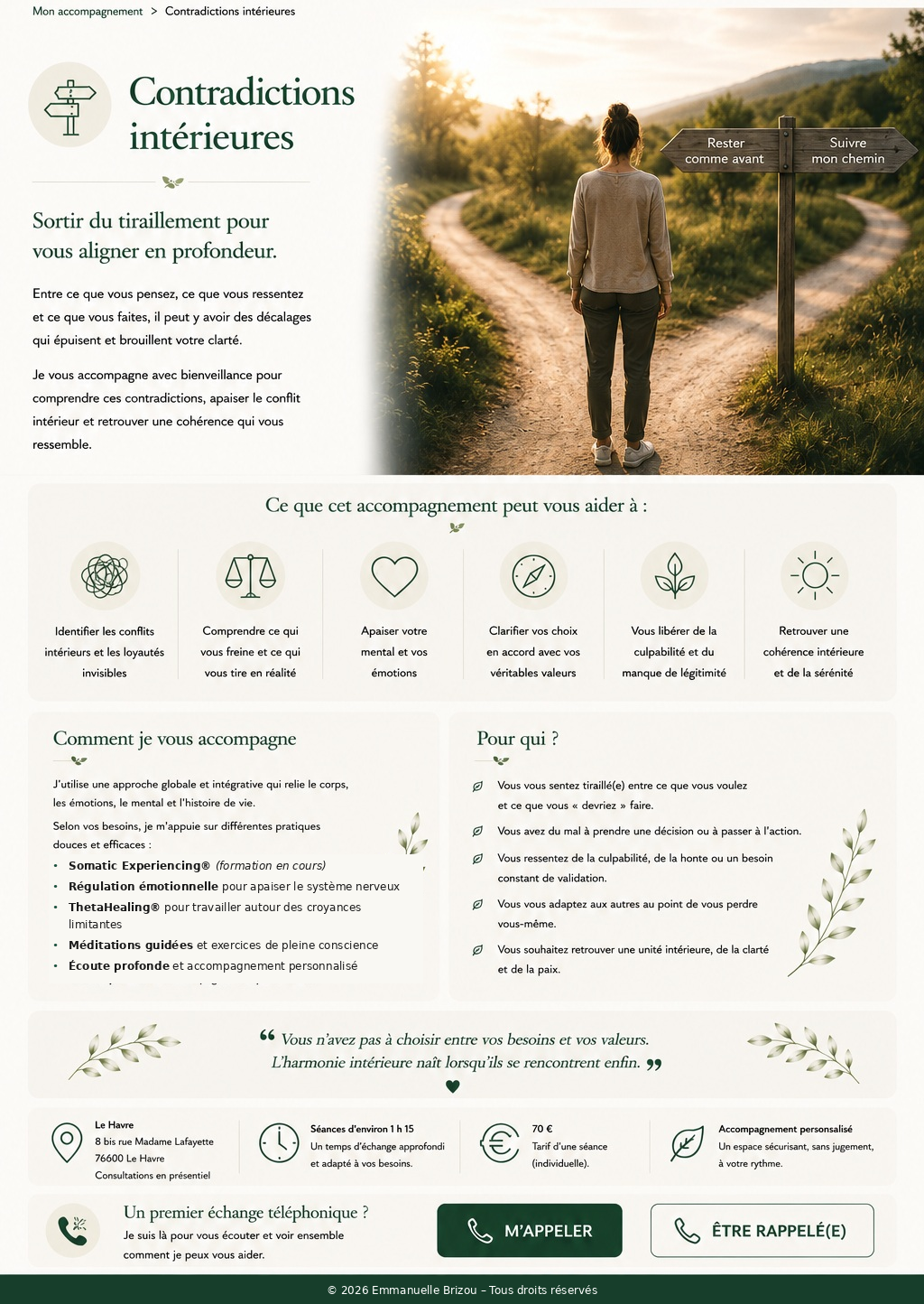 Planche validée — Contradictions intérieures